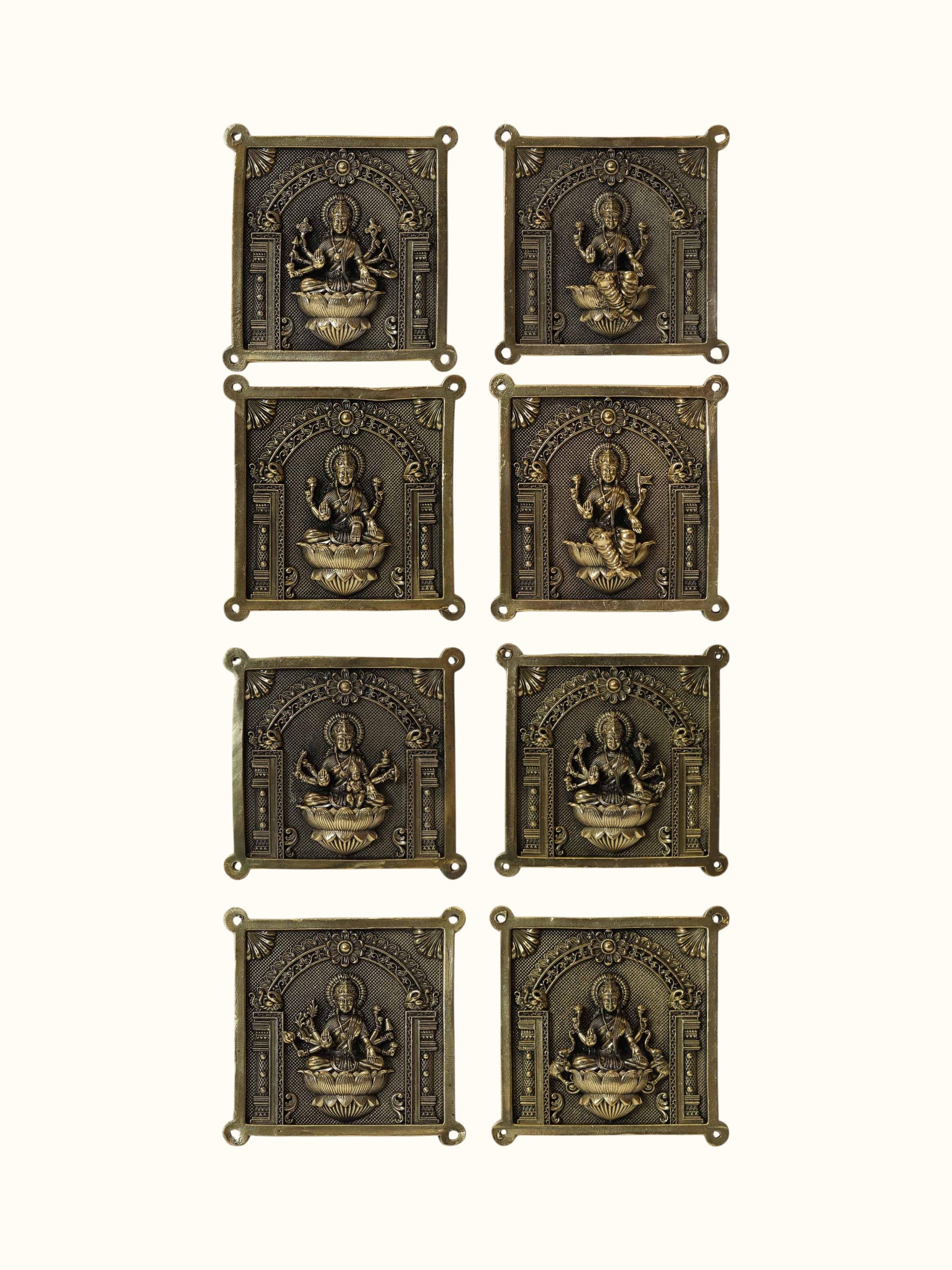 Ashtalakshmi Brass Wall Hanging