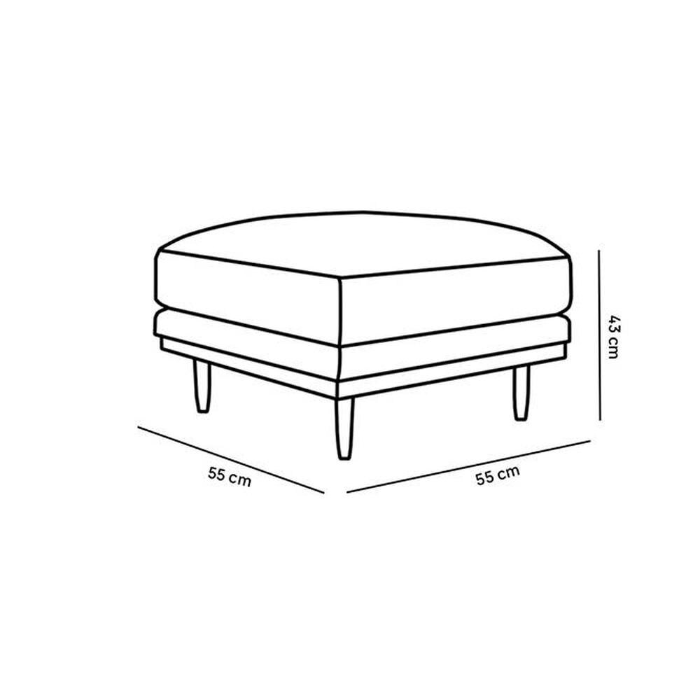 Klee Ottoman Color in Yellow