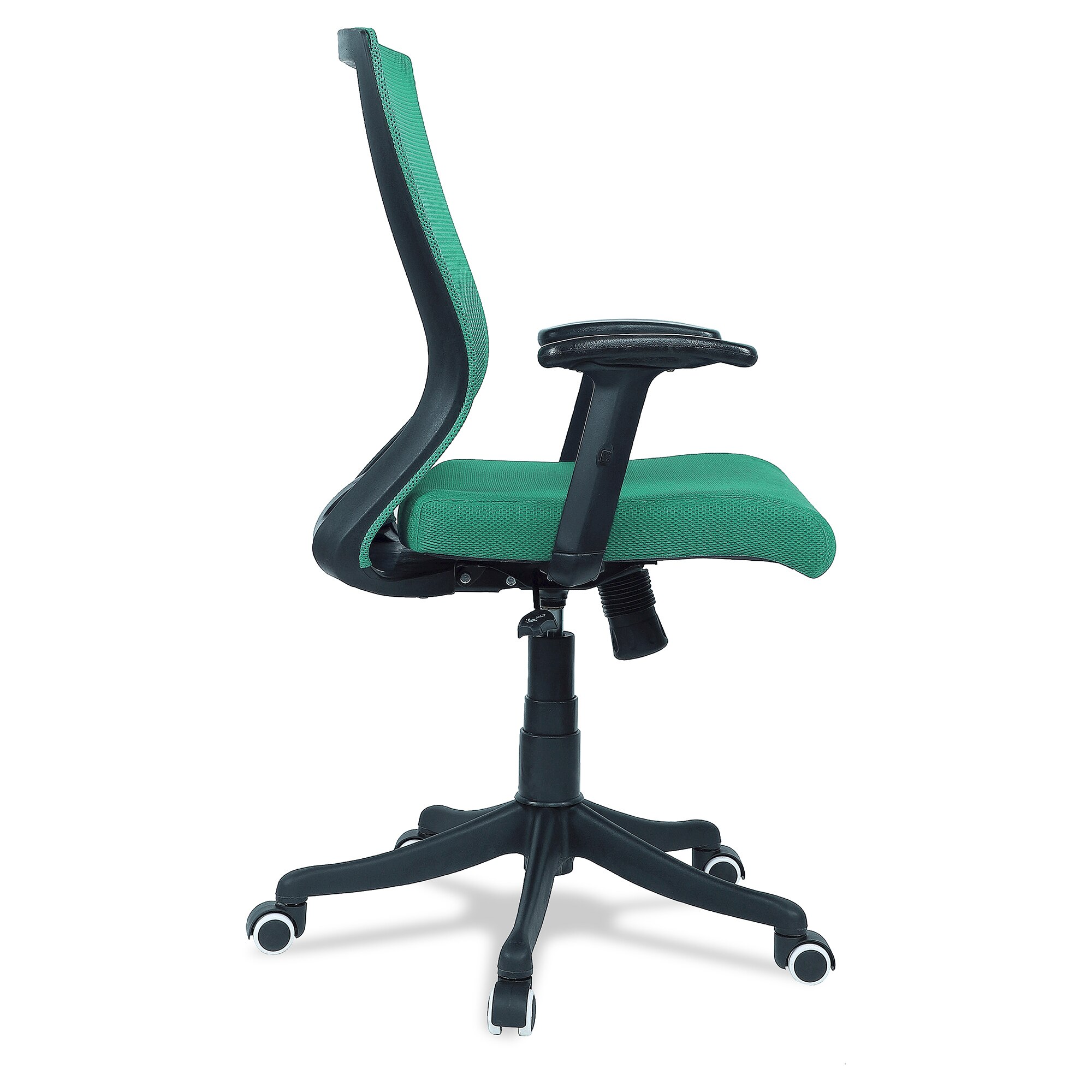 Ebeaony Mid Back Ergonomic Chair in Dark Green Colour