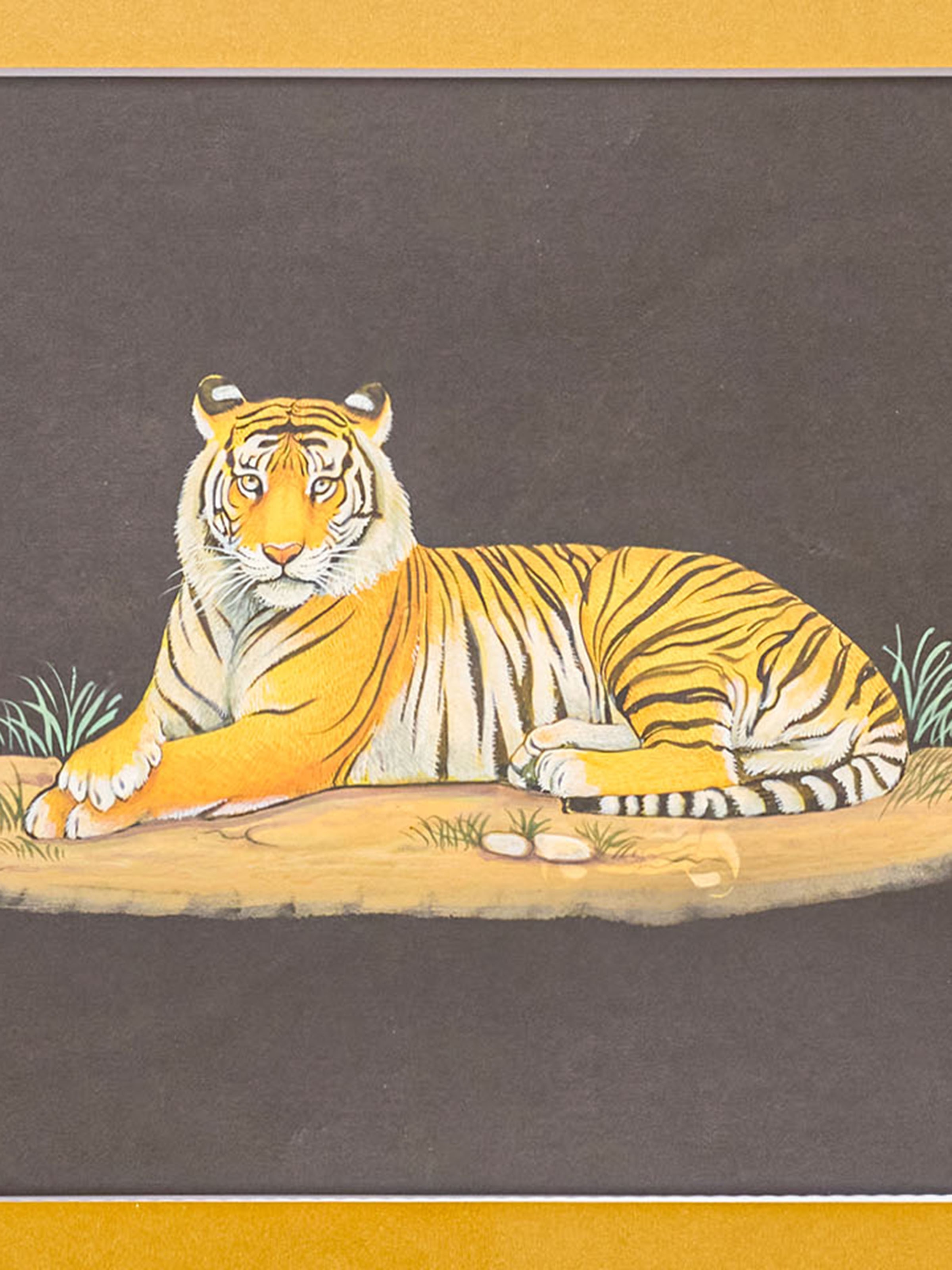 Tiger Miniature Painting