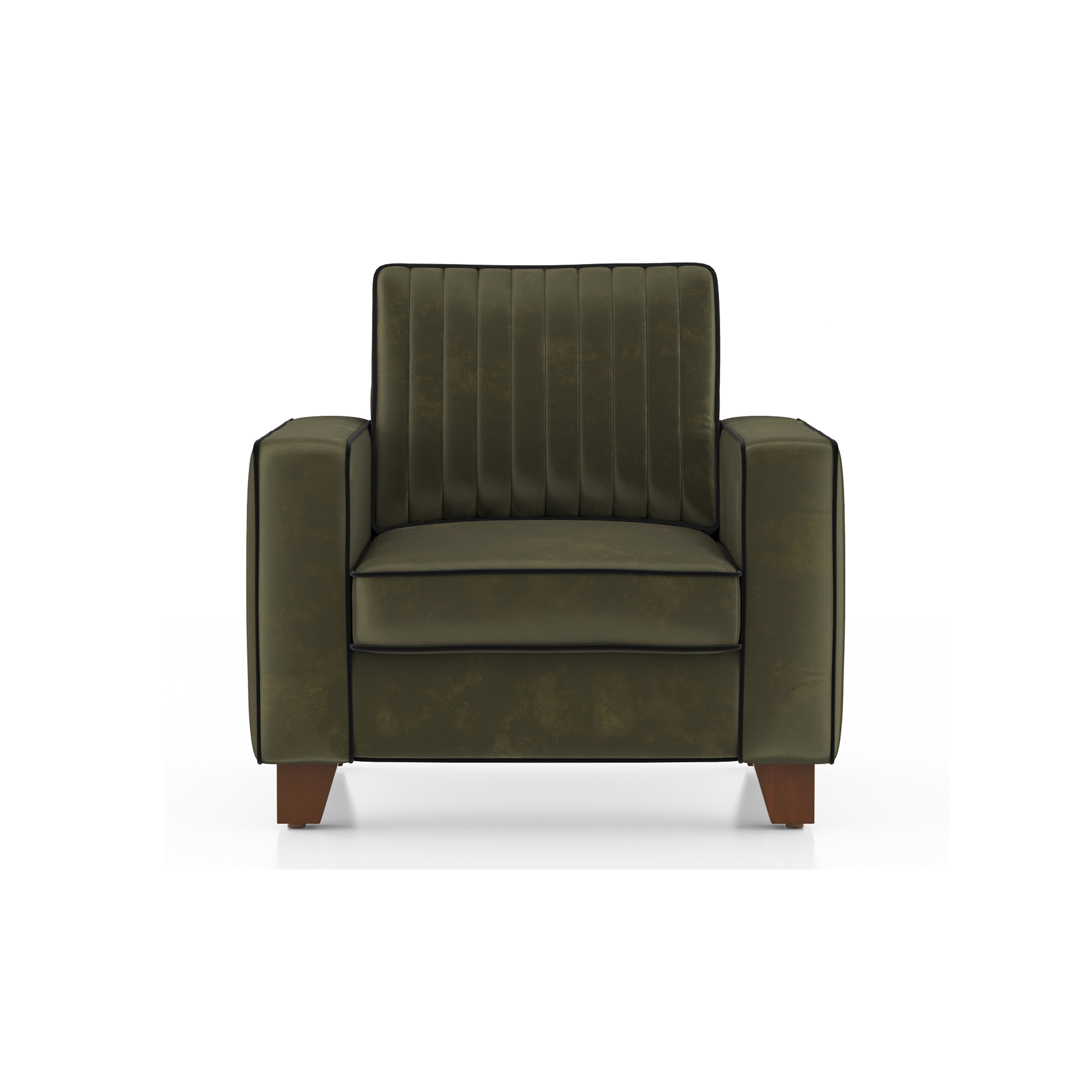 Apollo Neo Sofa (Colour : Deep Olive Velvet, Seating Capacity : 1 Seater, Cushion Type : Soft, Back Height : Regular Back)-image-31