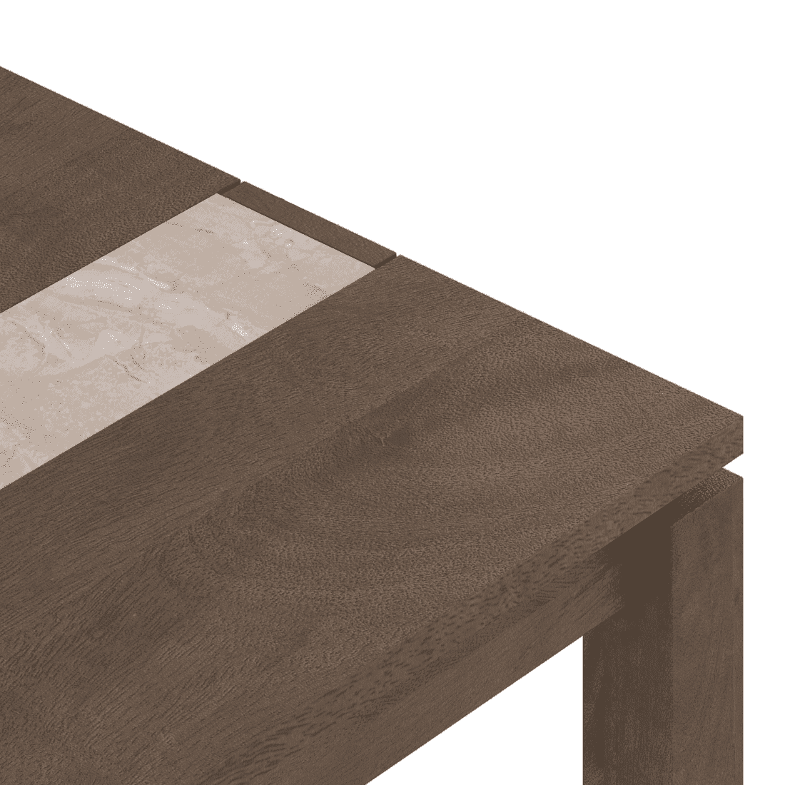 Atlas Crest Solid Wood 4 Seater Dining Table With Rickman Lounge Chairs