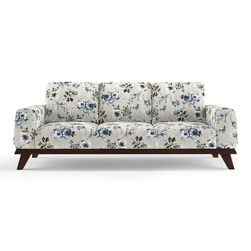Granada Luxe 3 Seater Fabric Sofa in Adrian Velvet Colour