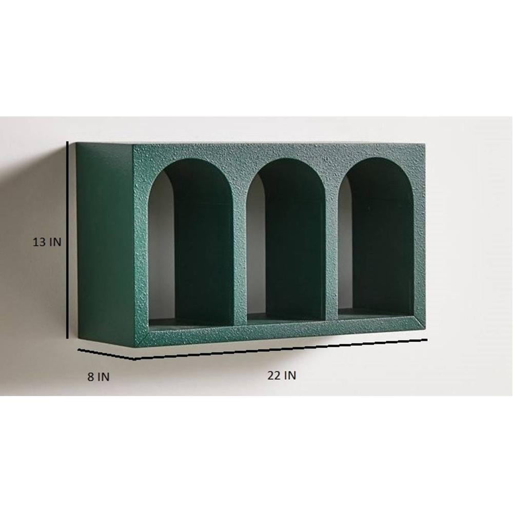 WOODENMOOD Rectangular Wall Rack