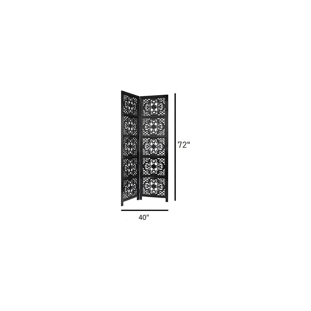 Daffy Solid Wood 4 Panel Room Divider