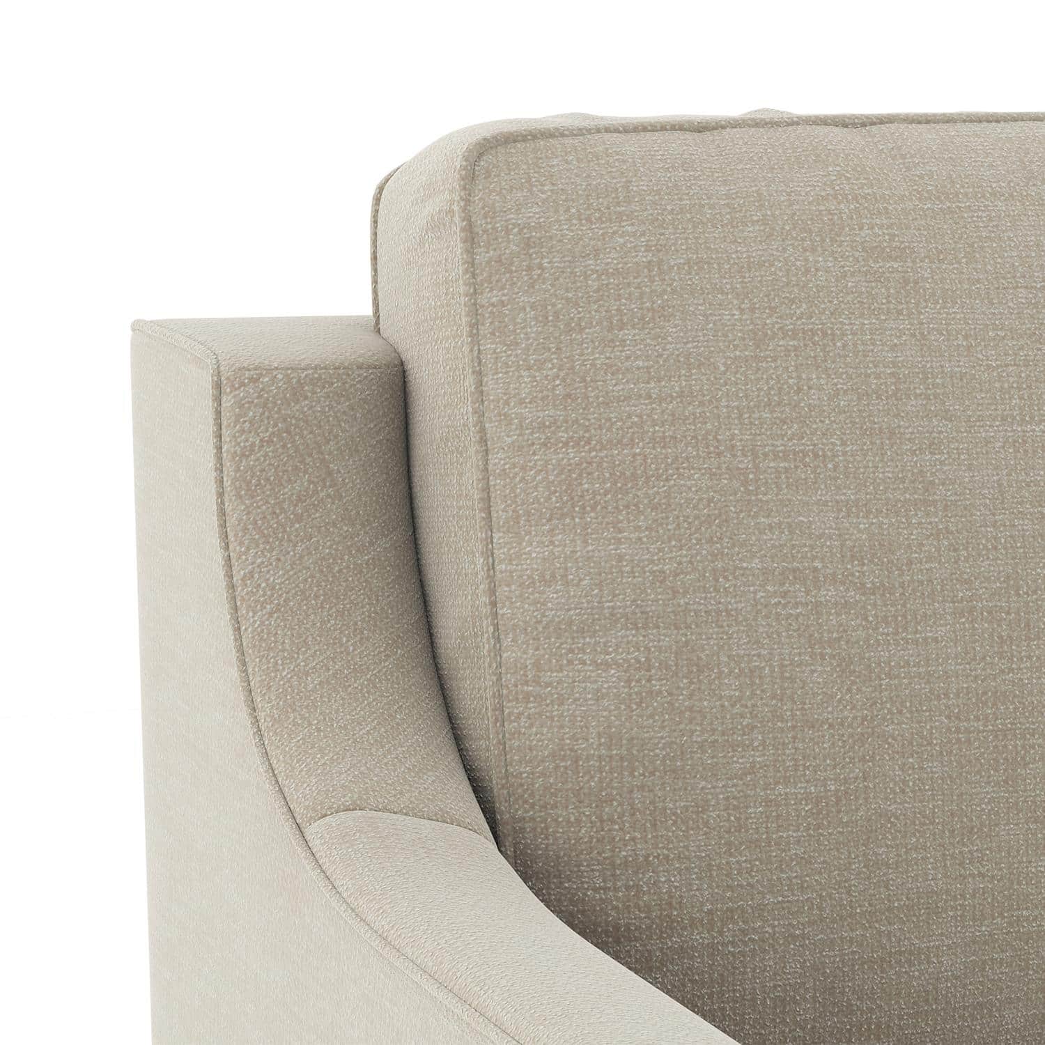 Abbey Sofa (Colour : Oyster Beige, Cushion : Soft, Seating Capacity : 1 Seater)