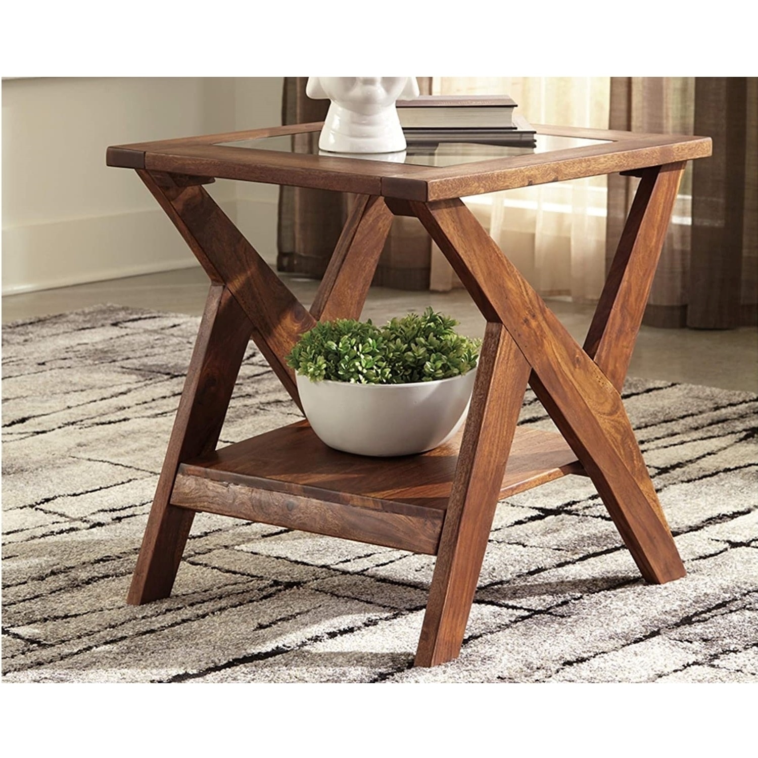 Etha Solid Wood Side Table