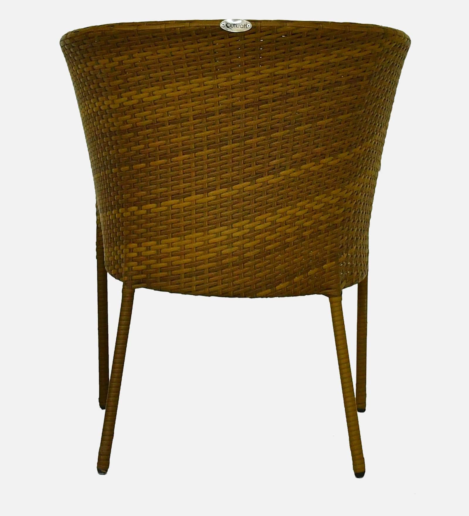Lismore  Wicker Table And Chair Set In Beige Brown Dual Tone Finish