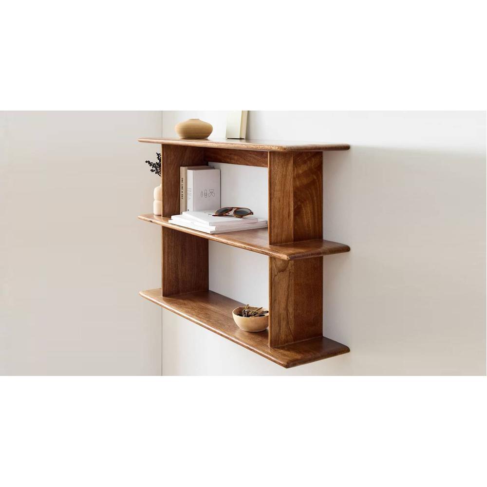 WOODENMOOD Rectangular Wall Rack