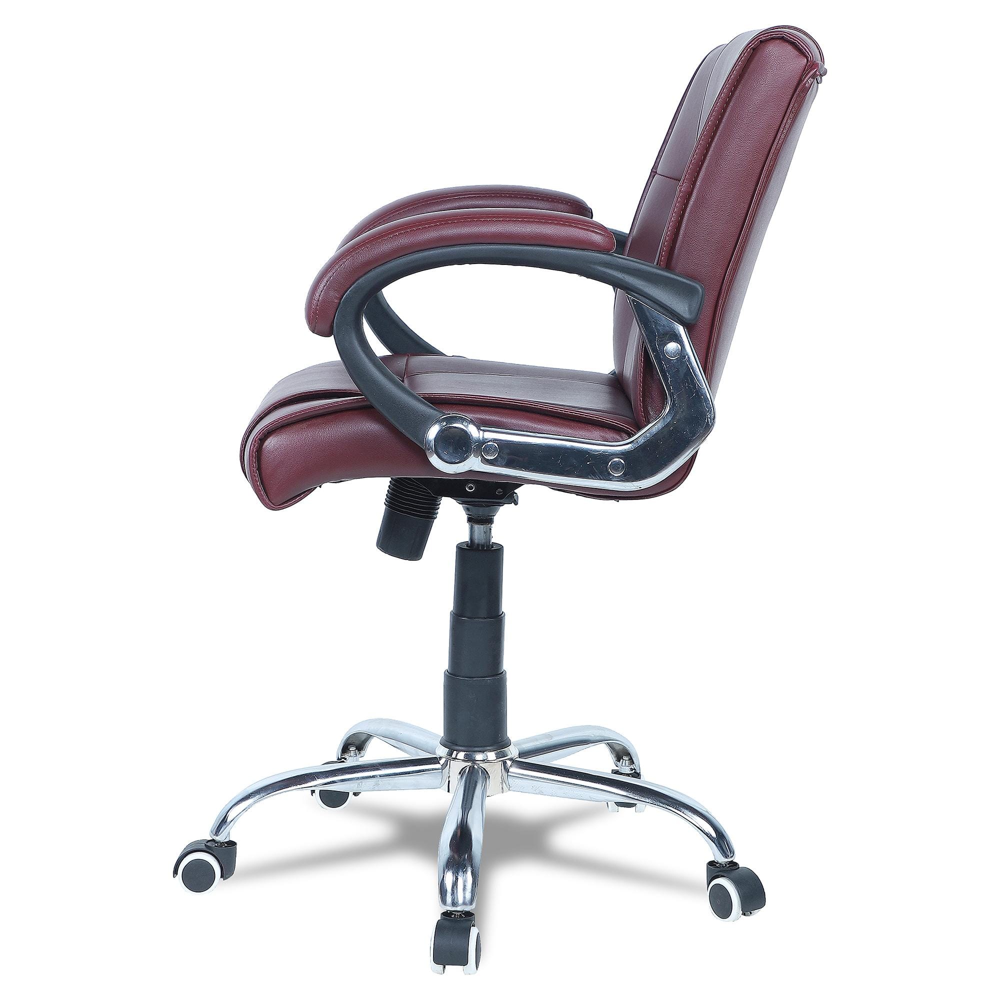 Ammoreavolea Mid Back Executive Chair in Ten Brown Colour