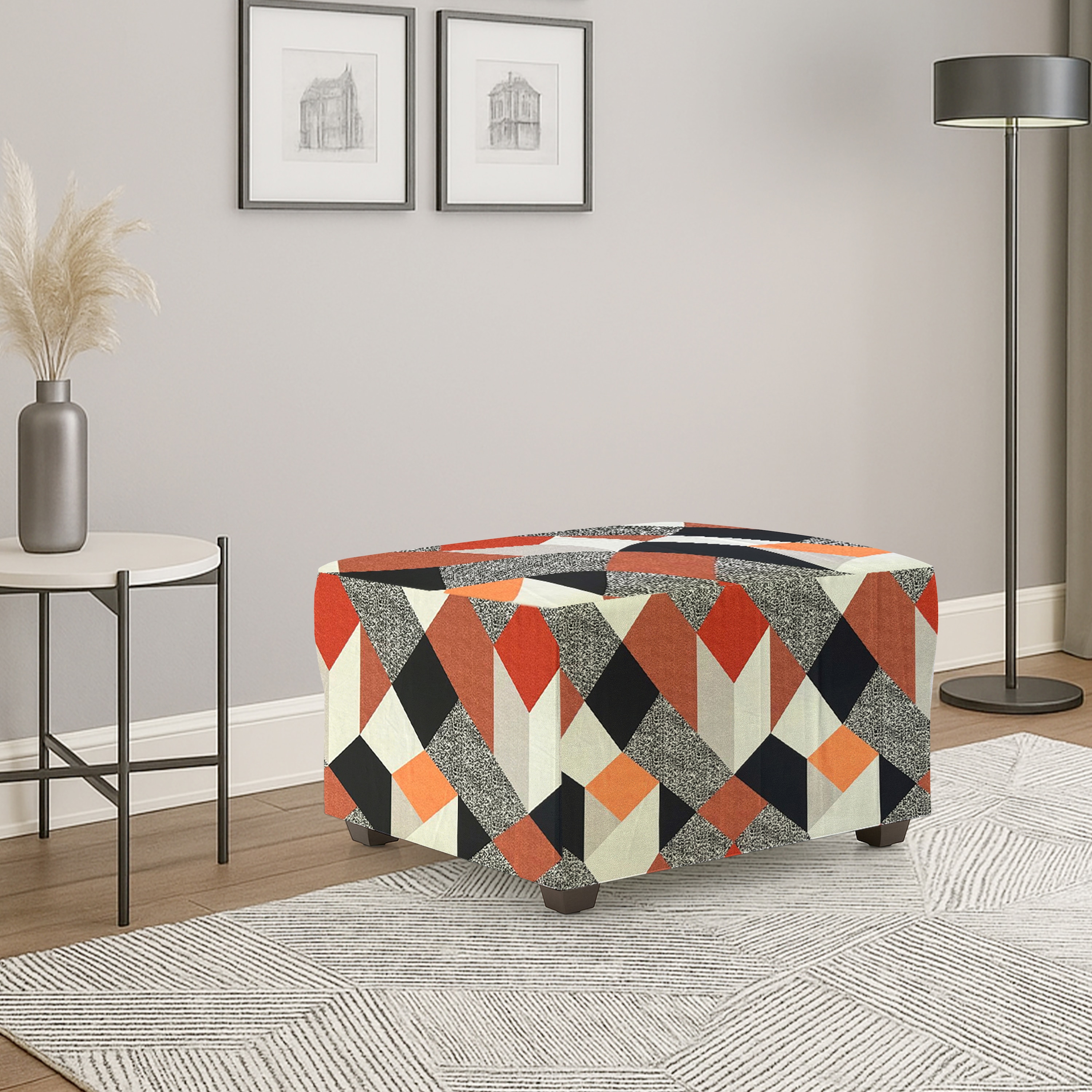 Ottoman Multicheck Sofa Cover