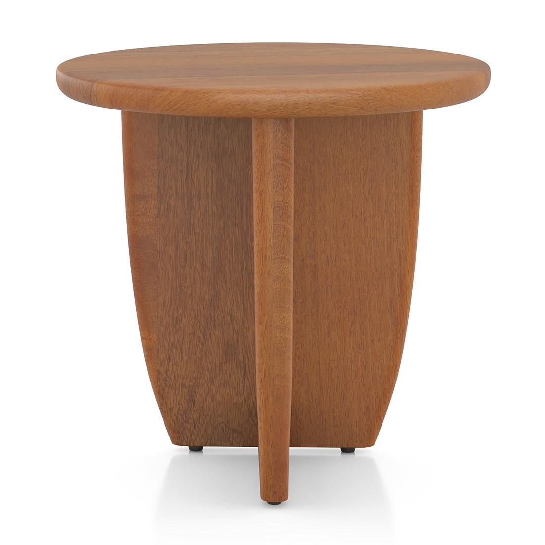 Kaya Side Table In Amber Walnut Finish