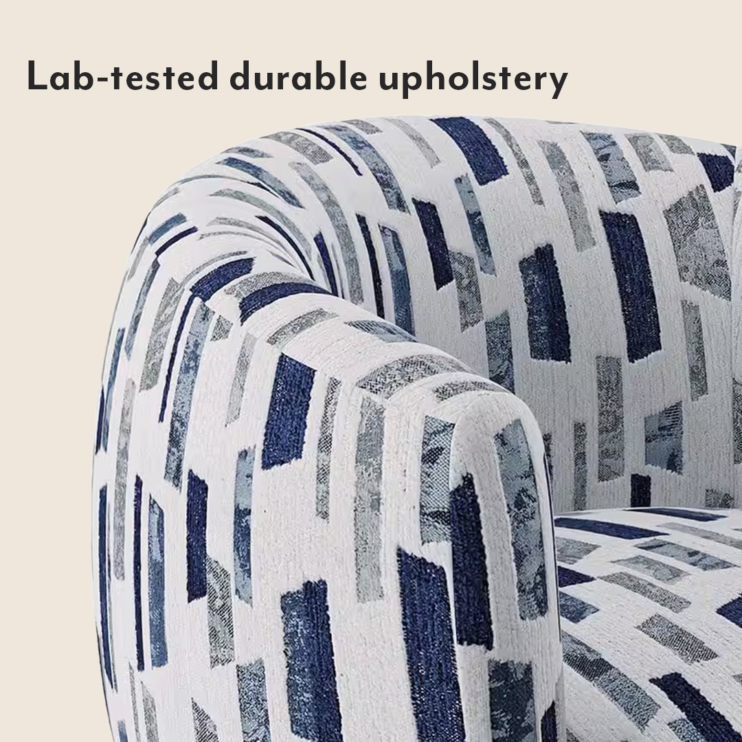 Eclipse Lounge Chair in Pixel Blue Colour