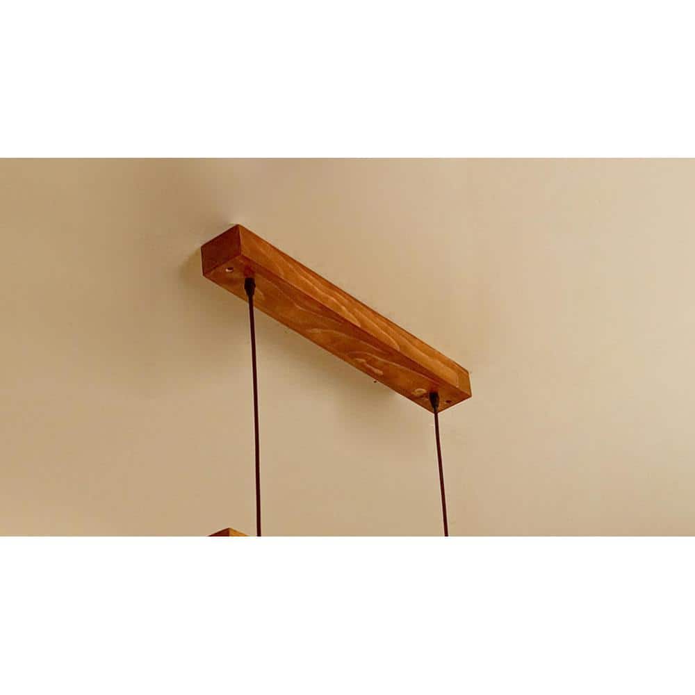 Felix 24 Brown Wooden LED Hanging Lamp