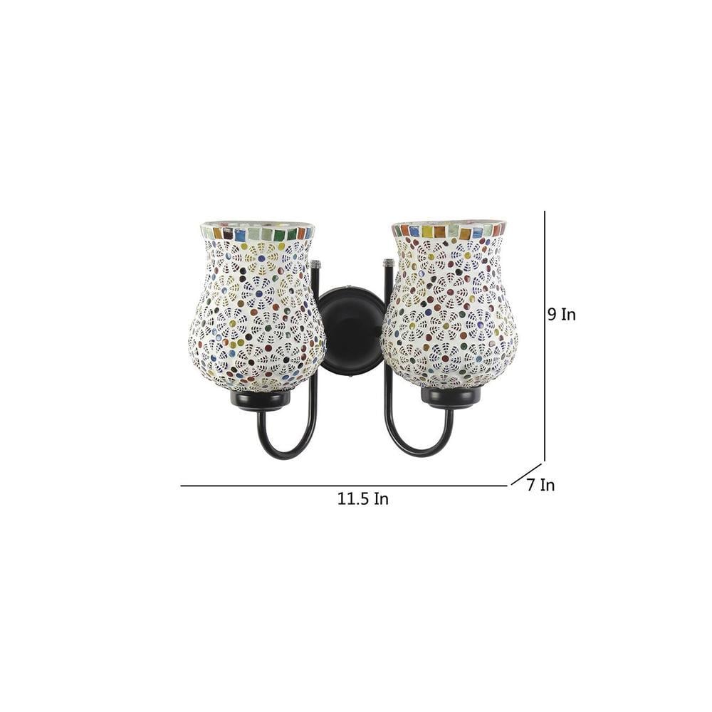 Michael Multicolour Glass Wall Light