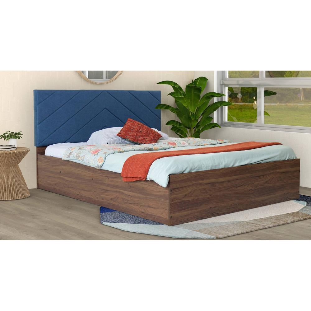 Mudra Bed With Premium Leatherette Fabric And Box Storage Queen Bed