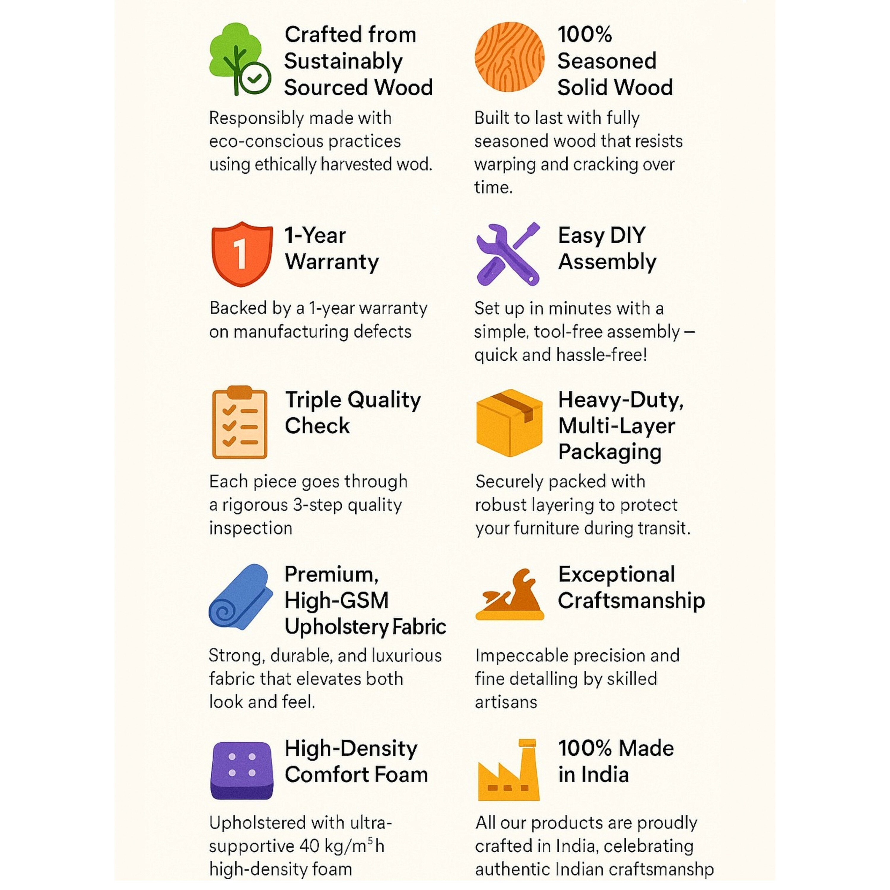 Morgan Solid Wood Pouf Stool in Floral Print Green Kantha Fabric