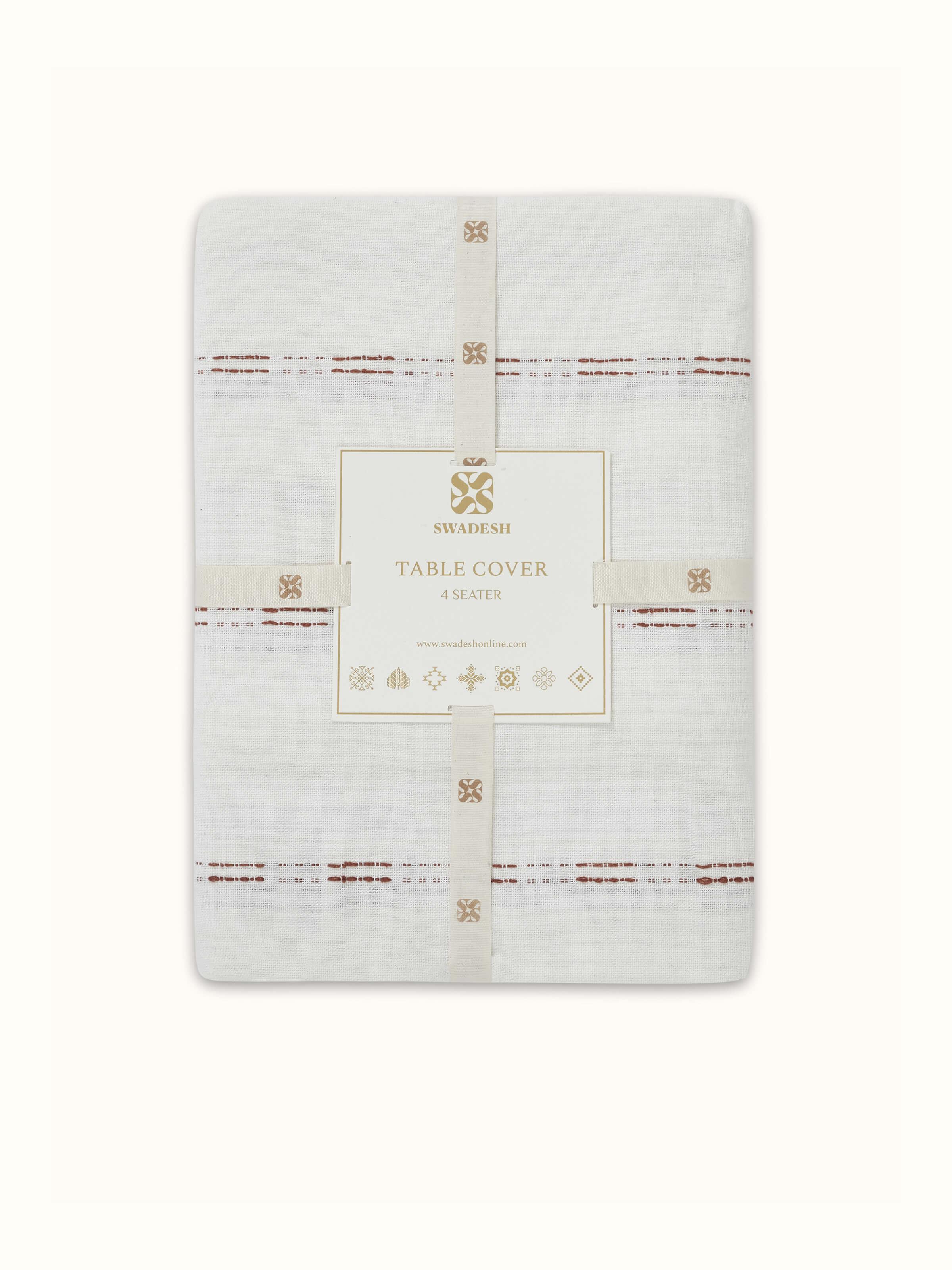 Detailed shot emphasizing the craftsmanship and handloom quality