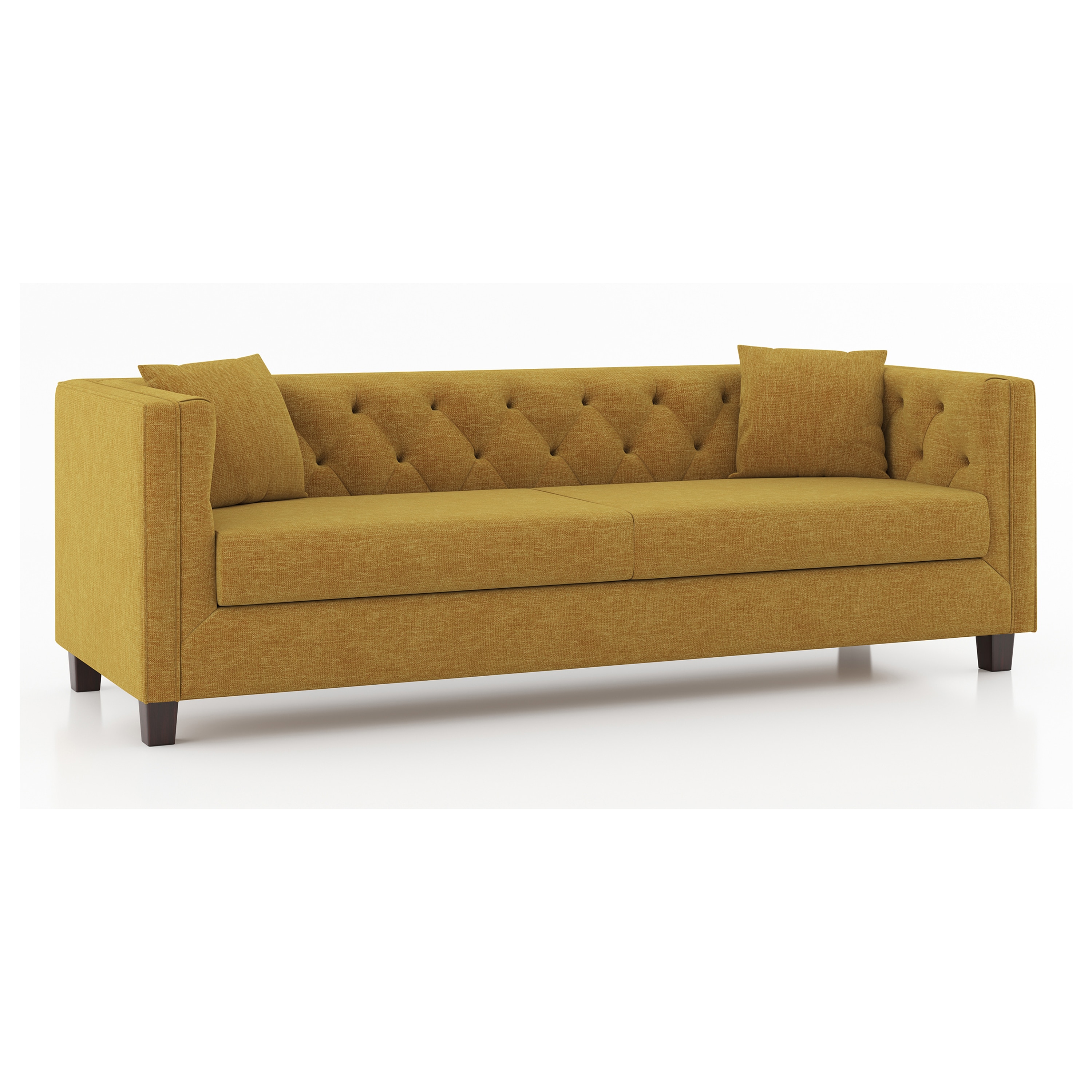Windsor 3 Seater Fabric Sofa (Colour: Ochre)