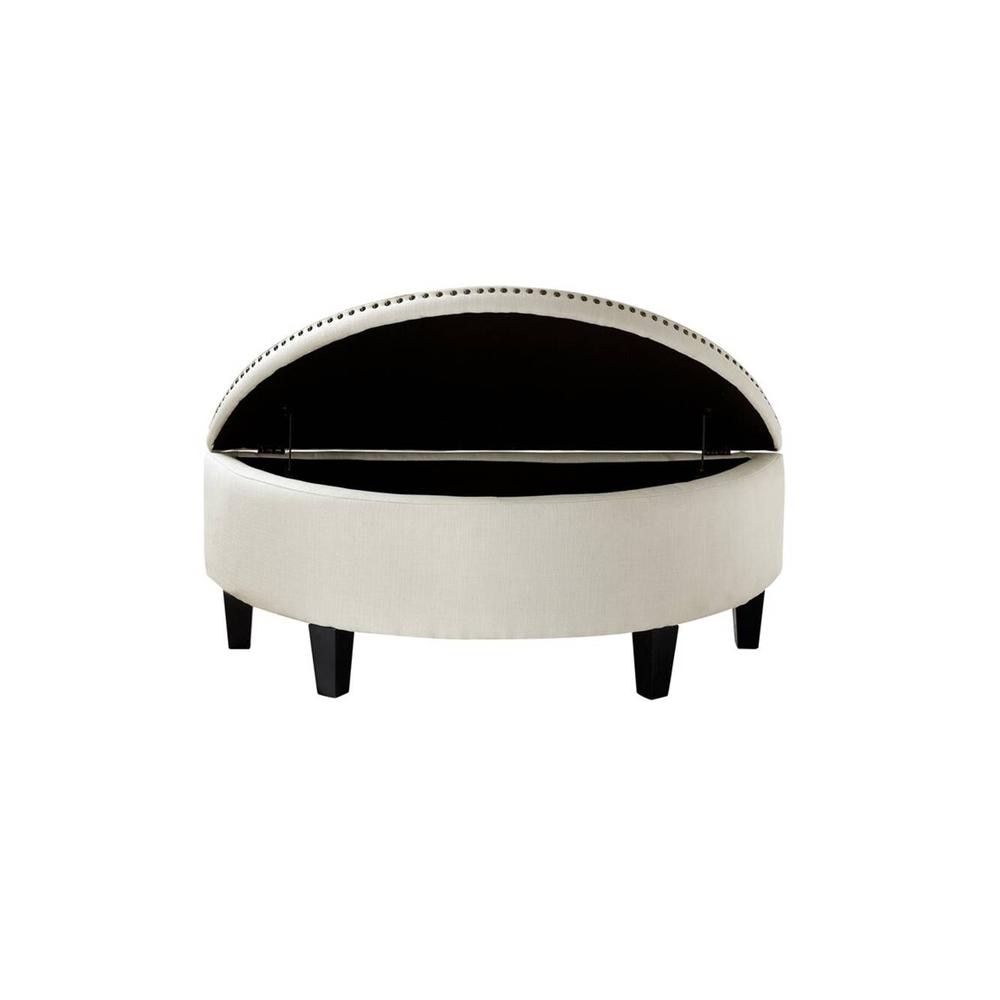 Replon 2 Ottoman with Storage Color in Cream