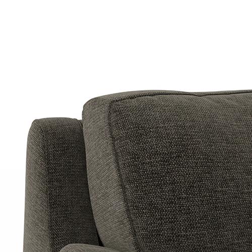 Farina Premium 3 Seater Fabric Sofa in Smoke Grey Colour