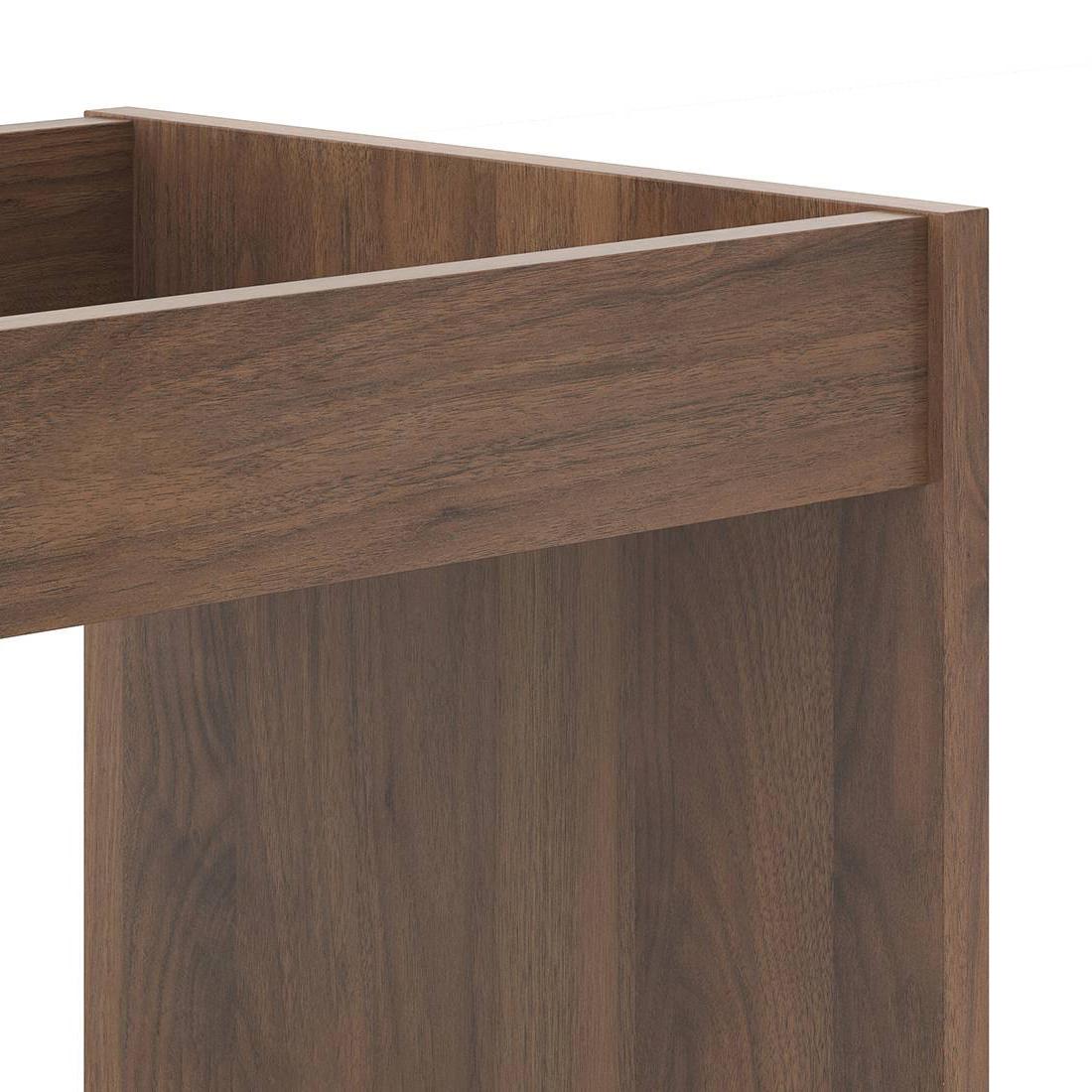 Ally Engineered Wood Side Table in Classic Walnut Finish