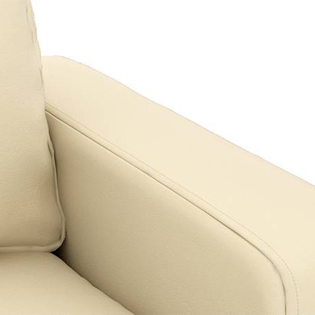 Apollo Compact Sofa (Colour : Cream, Cushion : Hard, Seating Capacity : Right Aligned 3 Seater + Right Aligned Chaise + Ottoman)