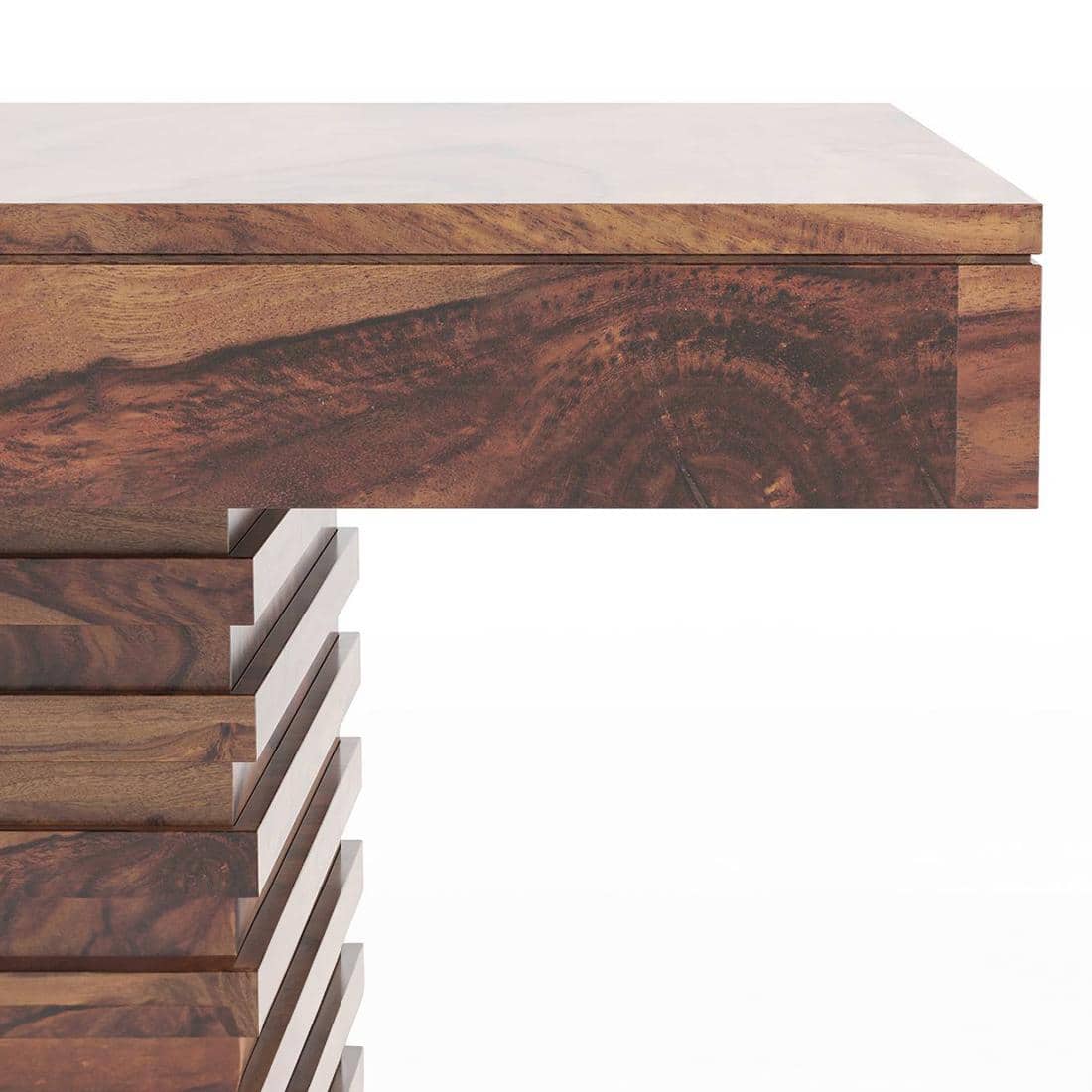 Julian 4 Seater Dining Table With Set Of 4 Oribi Upholstered Dining Chairs (Colour- Avocado Green, Finish- Teak)