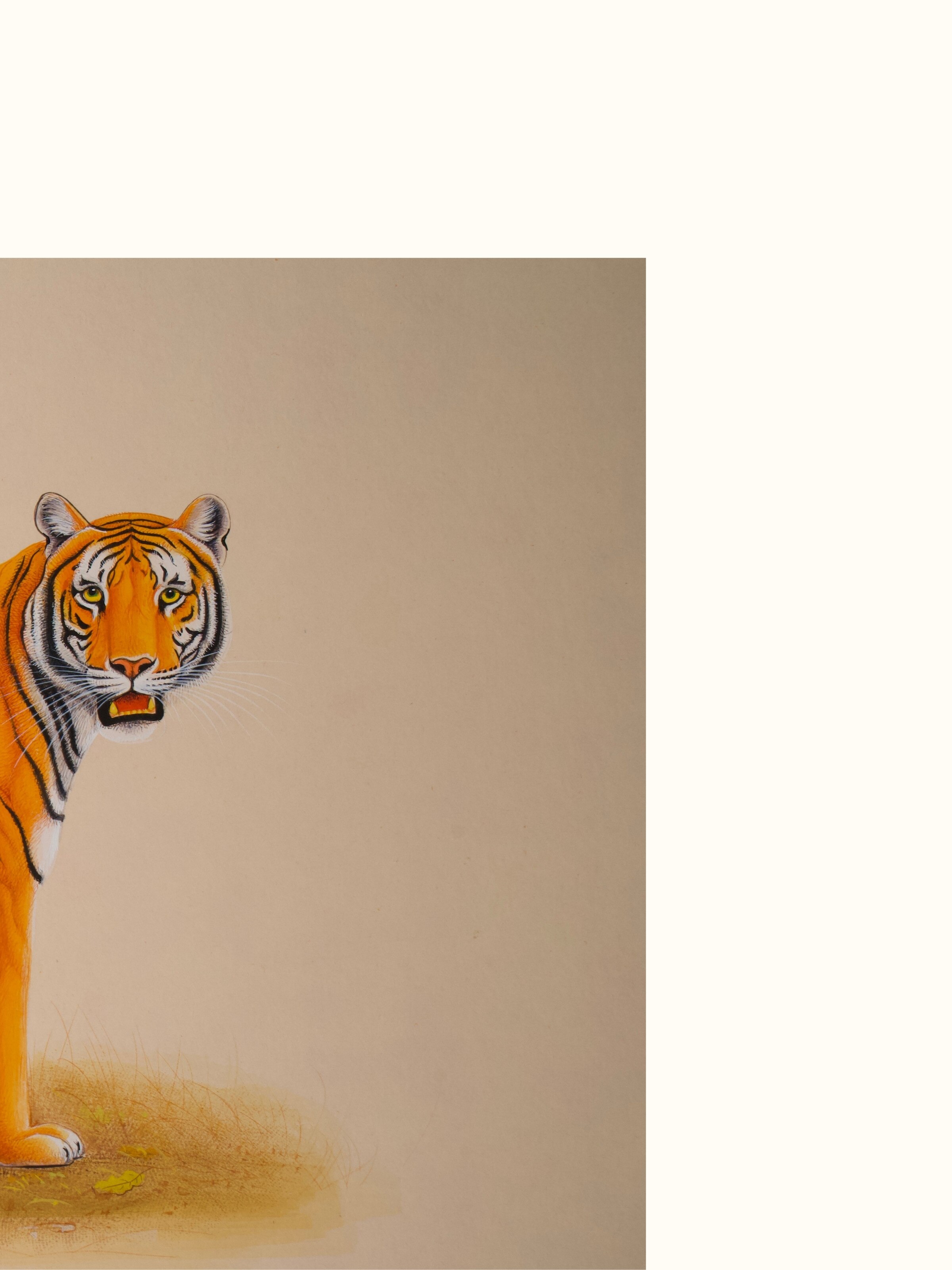 Tiger Miniature Painting
