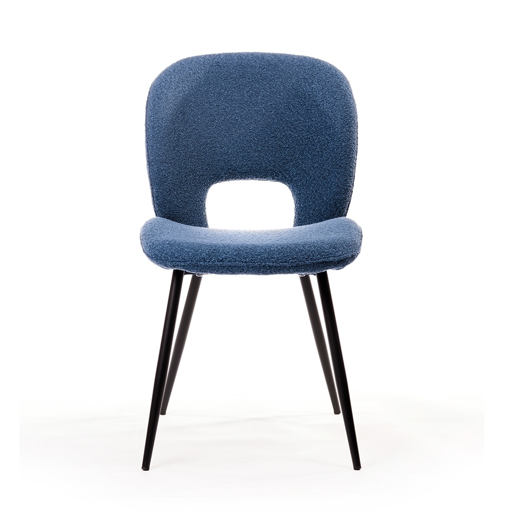 Ivoces Fabric Dining Chair in Blue Colour - Living Shape
