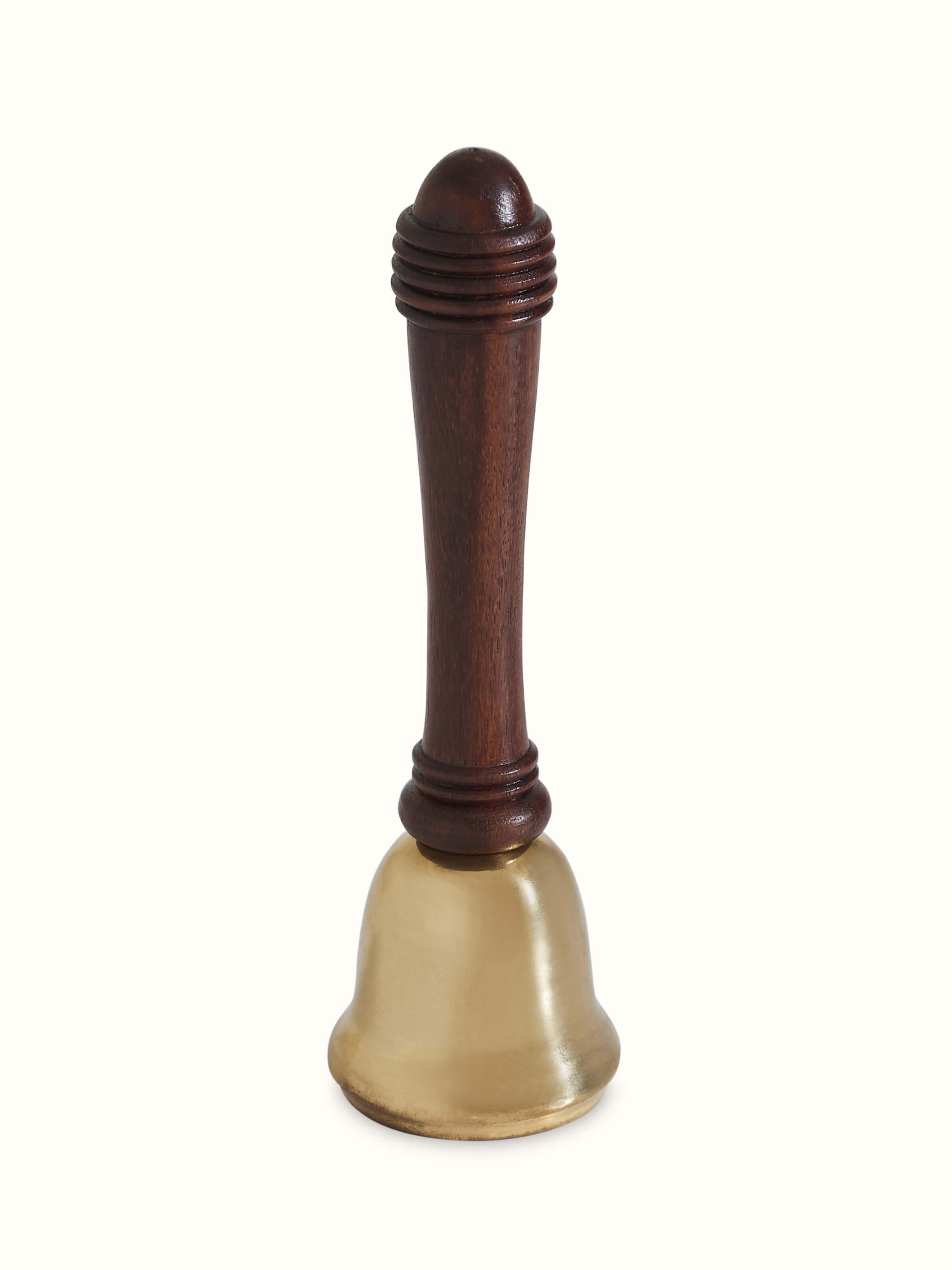 Lacquered brass Thathera pooja bell with traditional handcrafted finish – front view