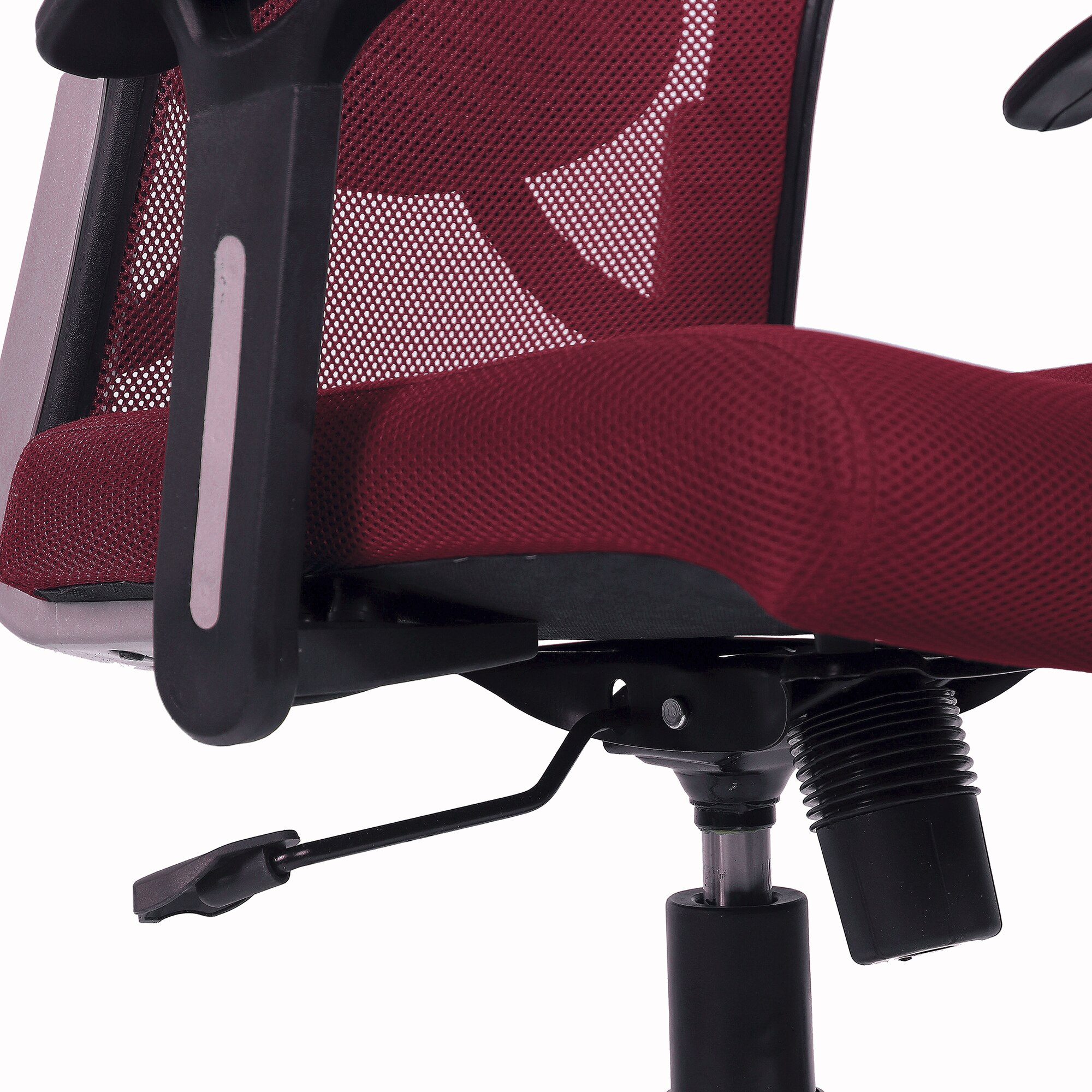 Reaii Mid Back Ergonomic Chair in Maroon Colour