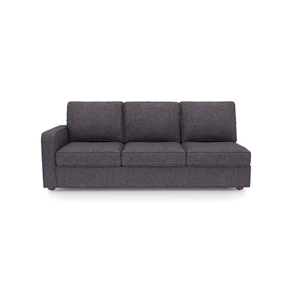 Apollo Compact Sofa (Colour : Steel, Cushion : Soft, Back Type : Regular, Seating Capacity : Right Aligned 3 Seater + Right Aligned Chaise)
