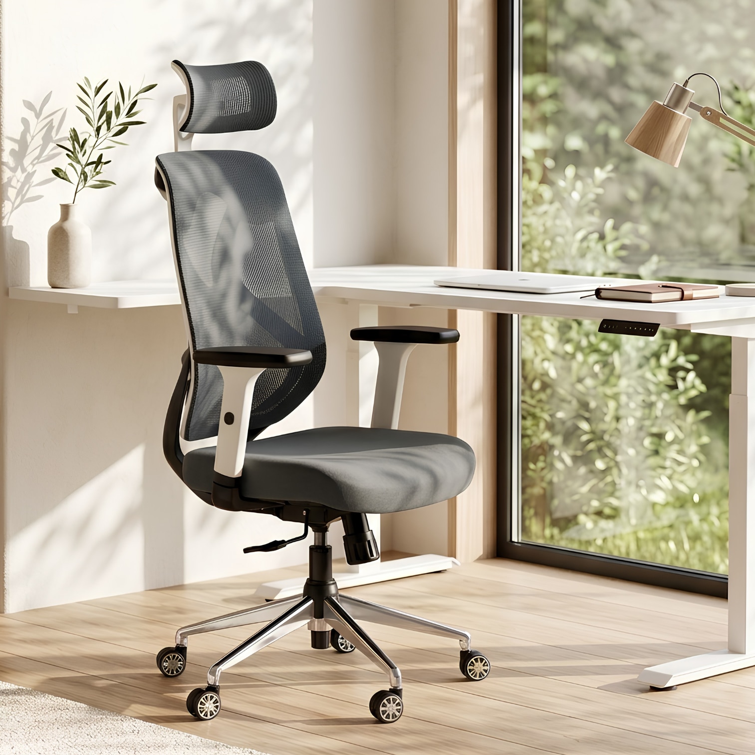 Butterfly High Back Ergonomic Mesh Office Chair in Grey Colour