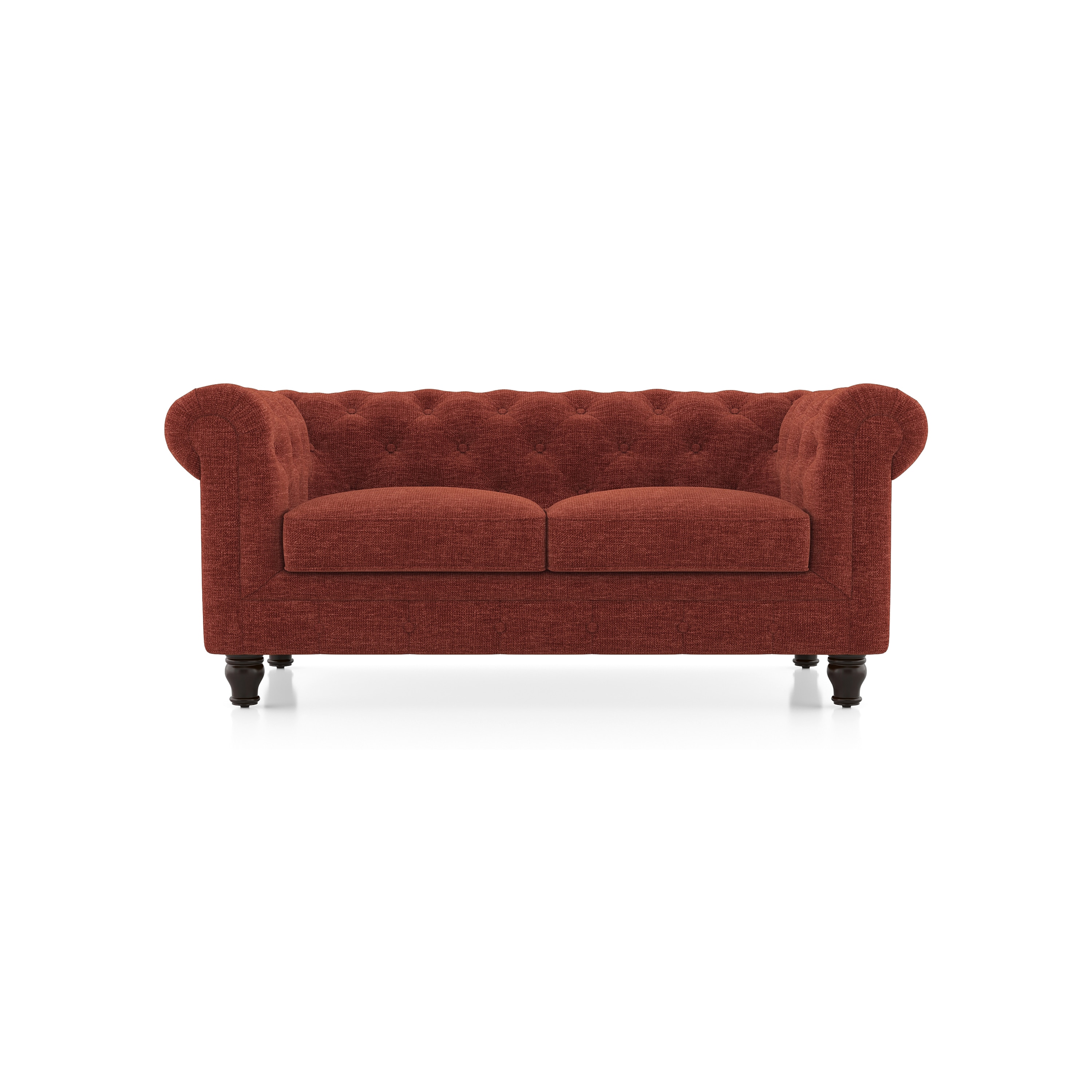 Winchester Essential 2 Seater Fabric Sofa In Dark Coral Colour