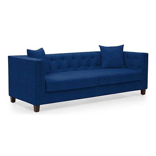 Windsor Premium 3 Seater Fabric Sofa in Cobalt Colour
