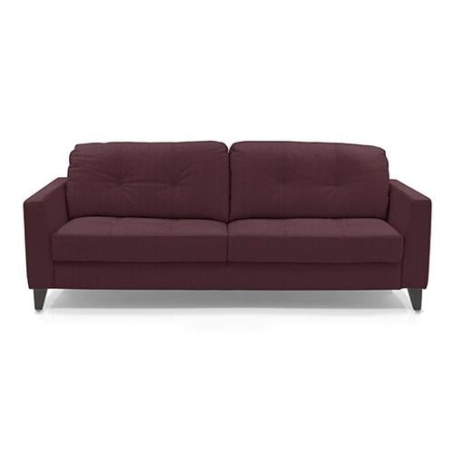 Franco 2 Seater Leather Sofa in Wine Colour