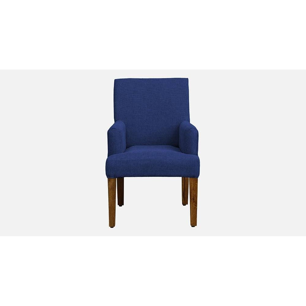 Bertly Accent chair Velvet in Navy Blue Color