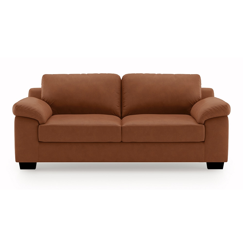 Esquel 3 Seater Leatherette Sofa in Tan Colour