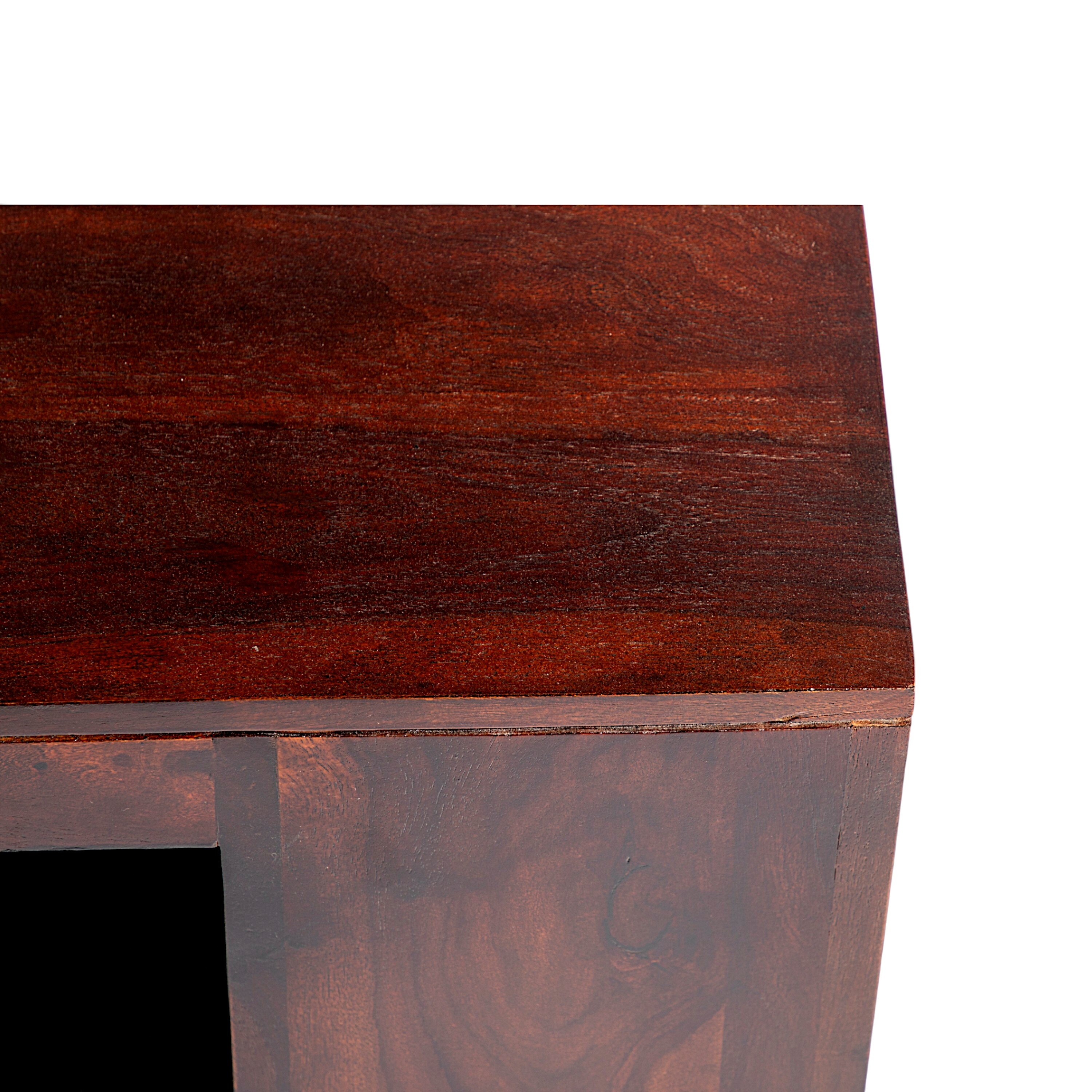 Milan Sheesham Wood Coffee Table In Walnut Finish