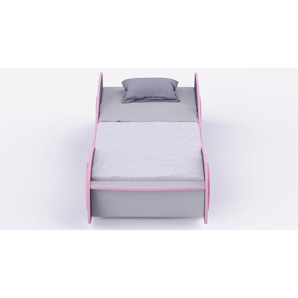 Gum Engineered Wood Open Storage Bed in Grey Colour