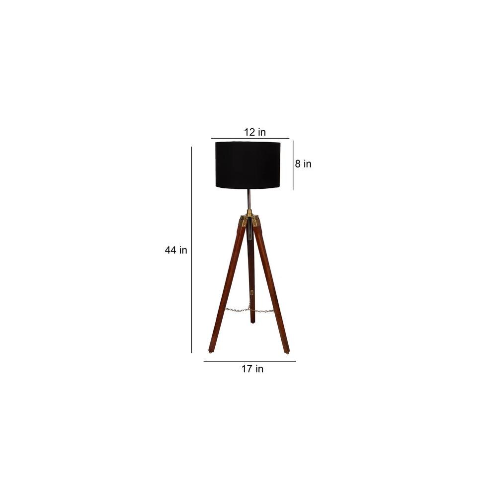 Senara Solid Wood Floor Lamp