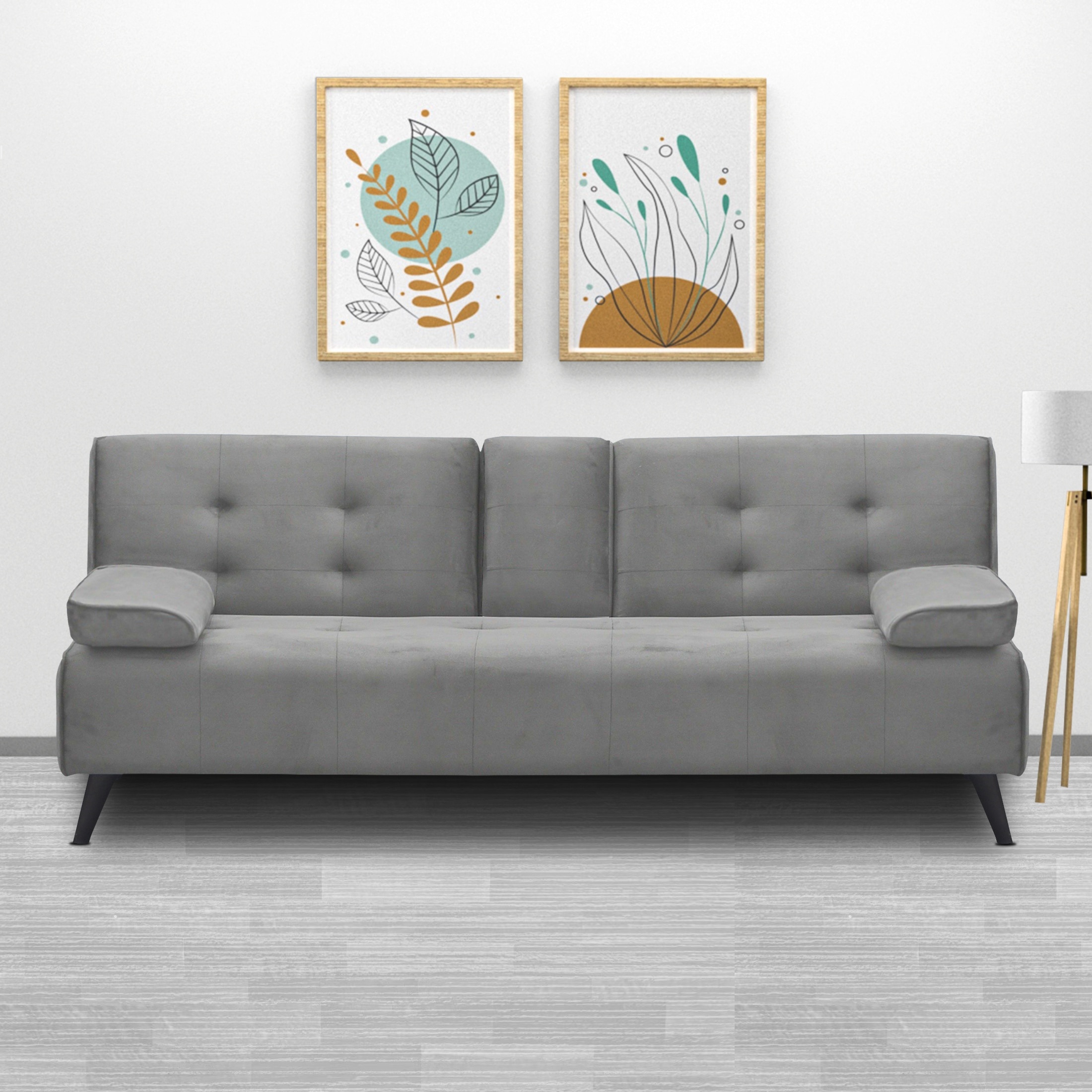 Horizon 3 Seater Sofa Cum Bed In Grey Colour