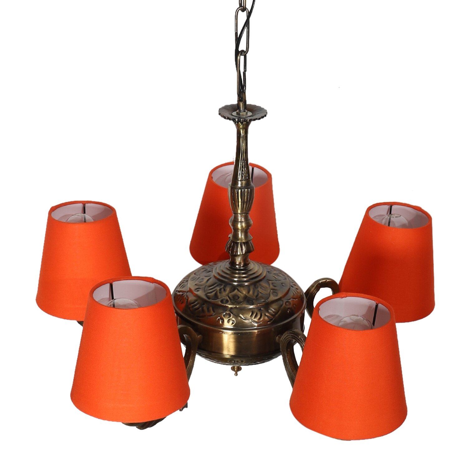 Devansh Steel Wall Mounted Lamp With Off-White Cotton Shade