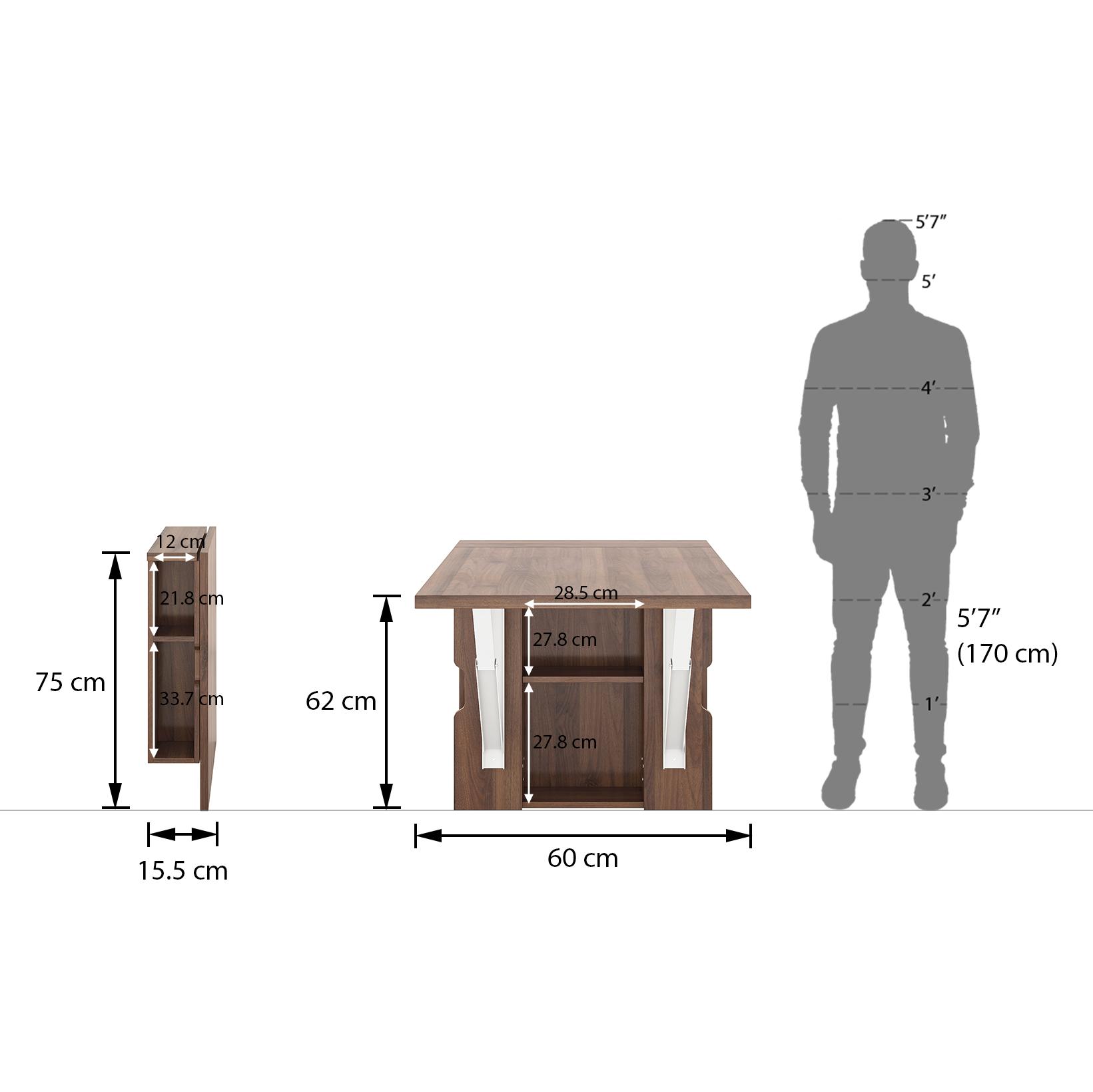Berkley Breakfast Table in Classic Walnut Finish