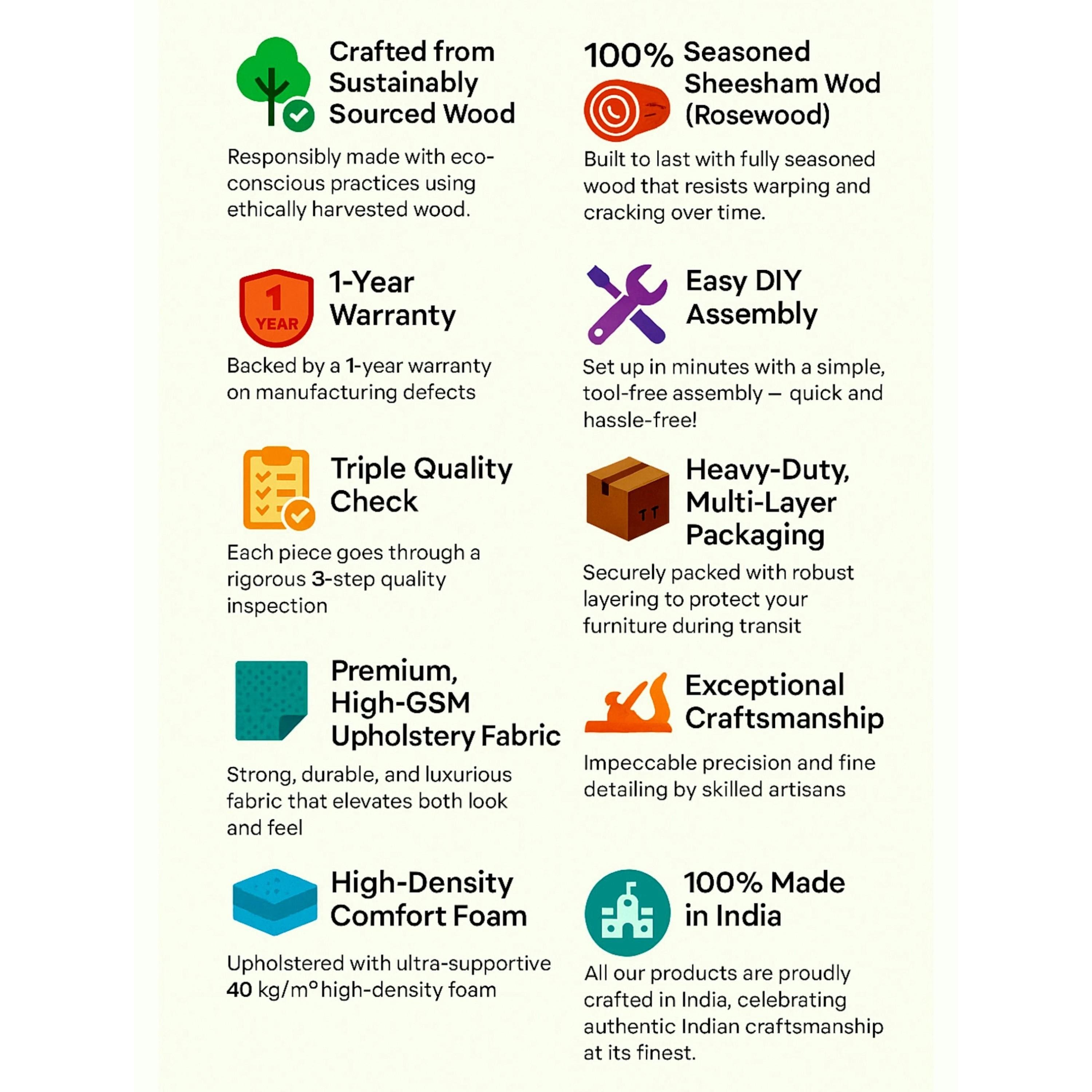 Queens Solid Wood Pouf Stool in Sea Green Fruit Print fabric