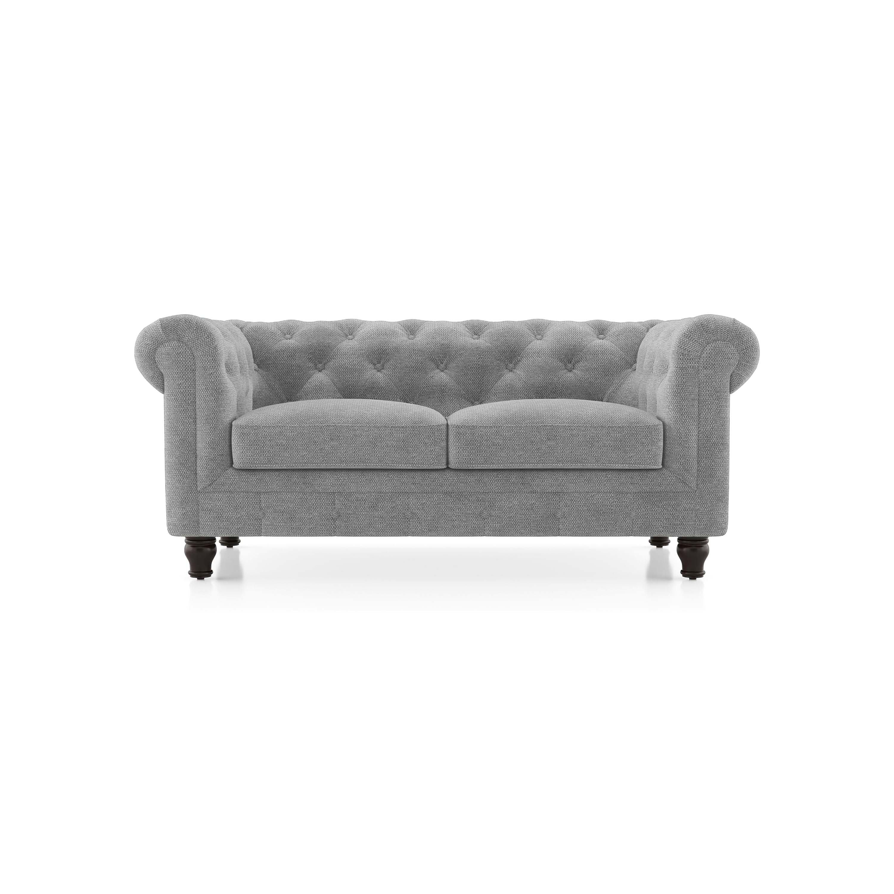 Winchester Essential 2 Seater Fabric Sofa In Granite Weave
