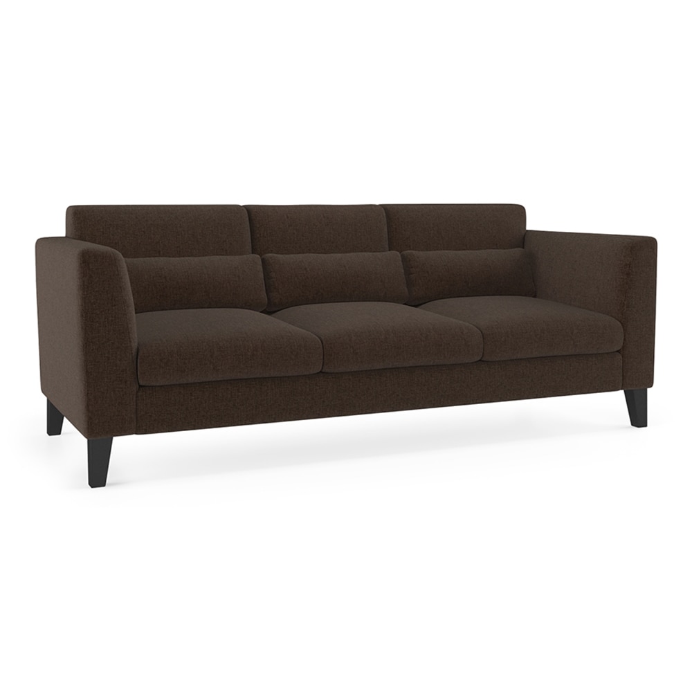 Lewis 3 Seater Fabric Sofa in Mocha Colour