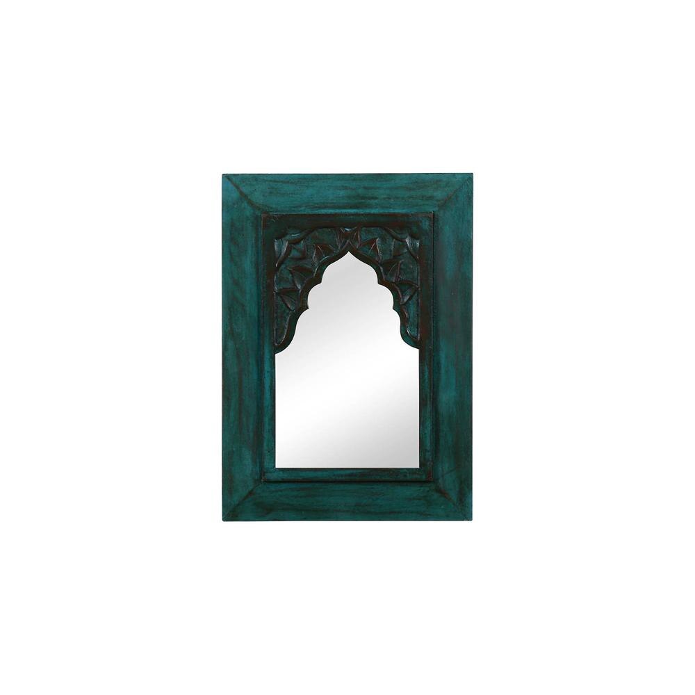 Cora Cora Green Carved Vintage Minaret mirror