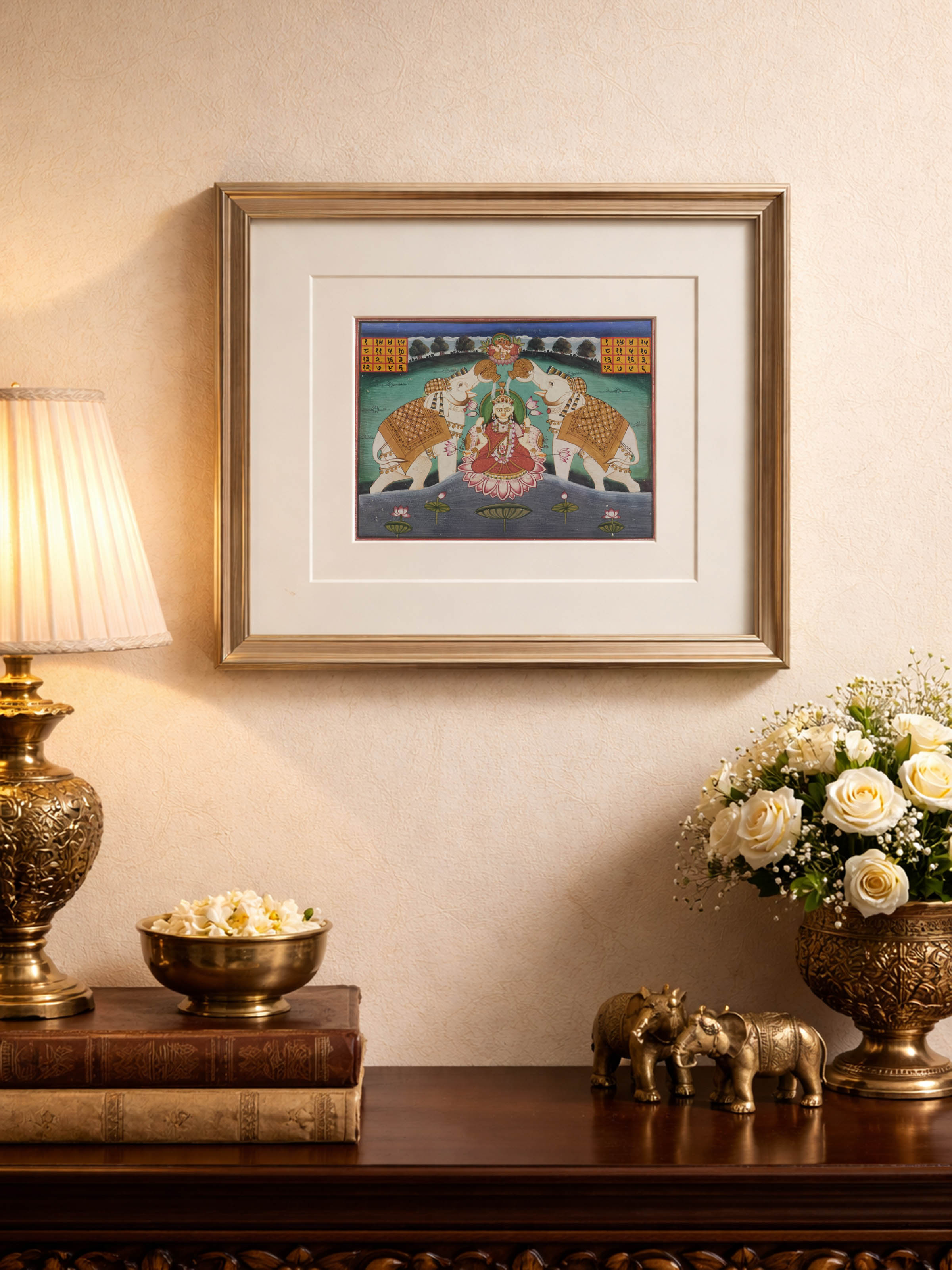 Laxmi Ji Miniature Painting